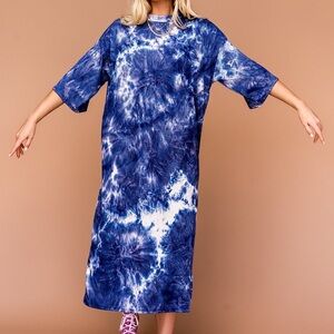 Dressed in Lala - Ozzy dress in edgy indigo